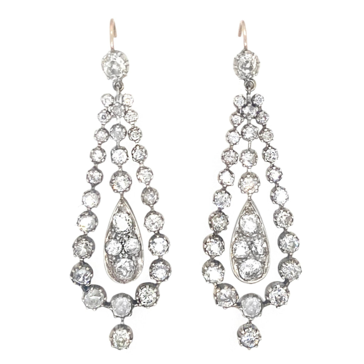 Victorian diamond earrings