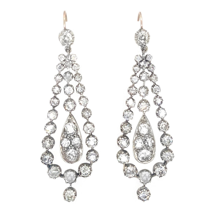 Victorian diamond earrings