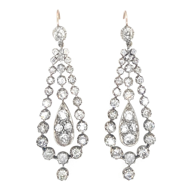 Victorian diamond earrings