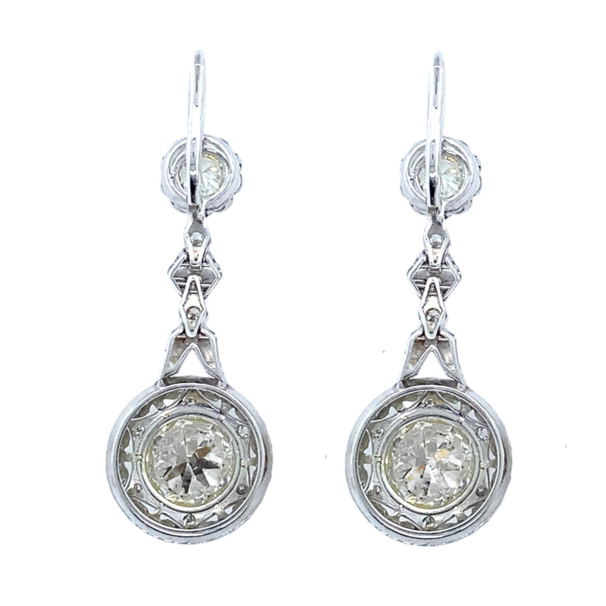 Art Déco diamond earrings, 1930