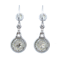 Art Déco diamond earrings, 1930