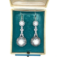 Art Déco diamond earrings, 1930