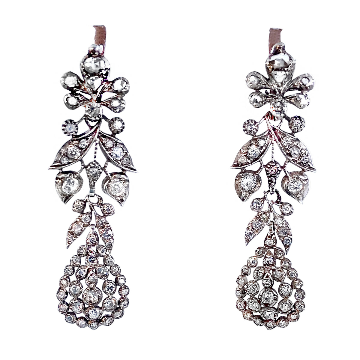 Georgian diamond earrings, 1800 c.a.
