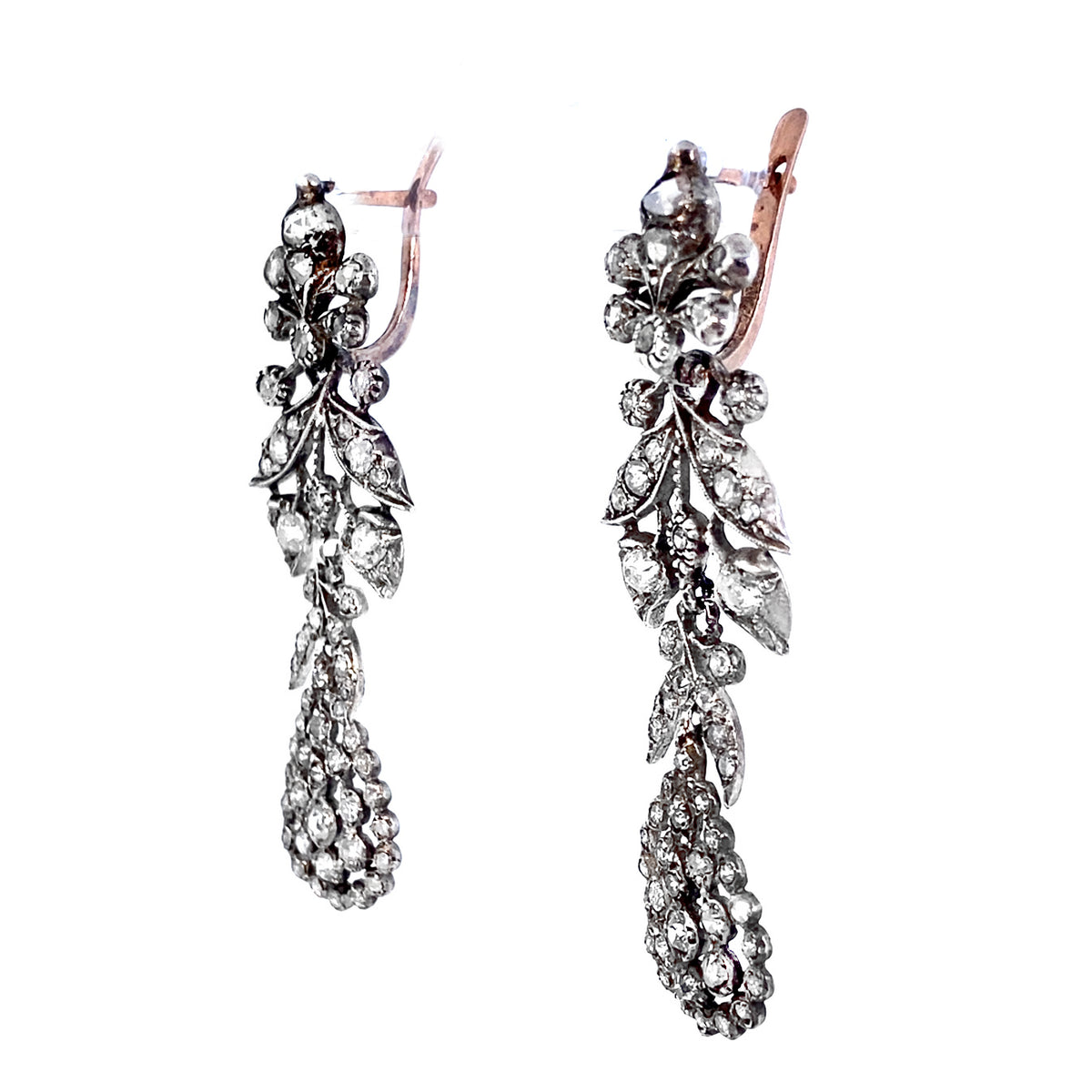 Georgian diamond earrings, 1800 c.a.