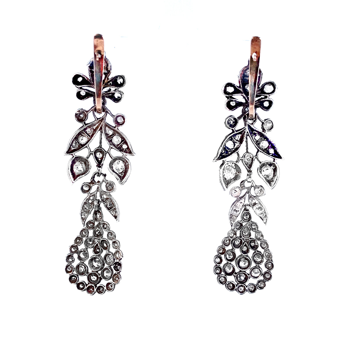 Georgian diamond earrings, 1800 c.a.