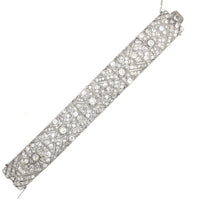 A very fine Art Déco platinum and diamond bracelet. France, 1920 c.a.