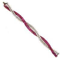 Bracciale con diamanti e rubini