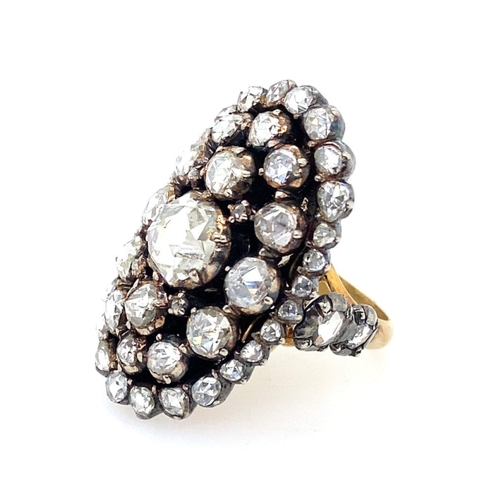 Antico anello con diamanti