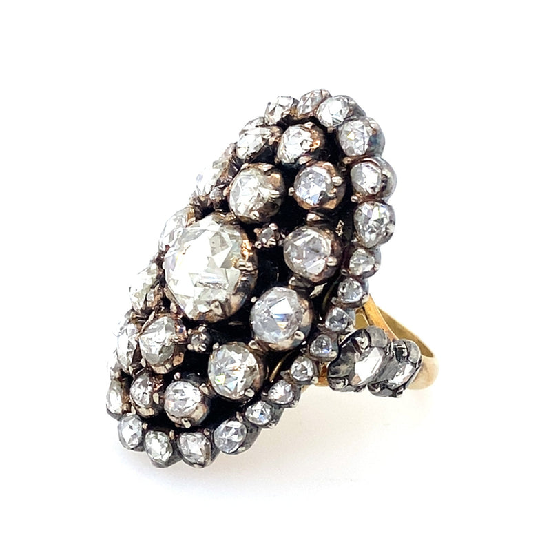 Antico anello con diamanti