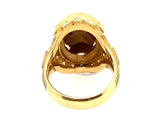 Gold and diamond Skull ring