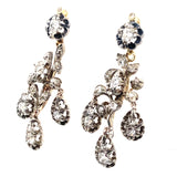 Victorian diamond girandole earrings