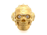 Gold and diamond Skull ring
