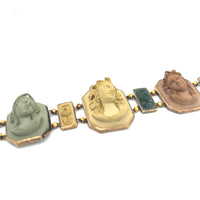 Victorian lava cameo bracelet