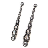 Antique rose-cut diamond earrings