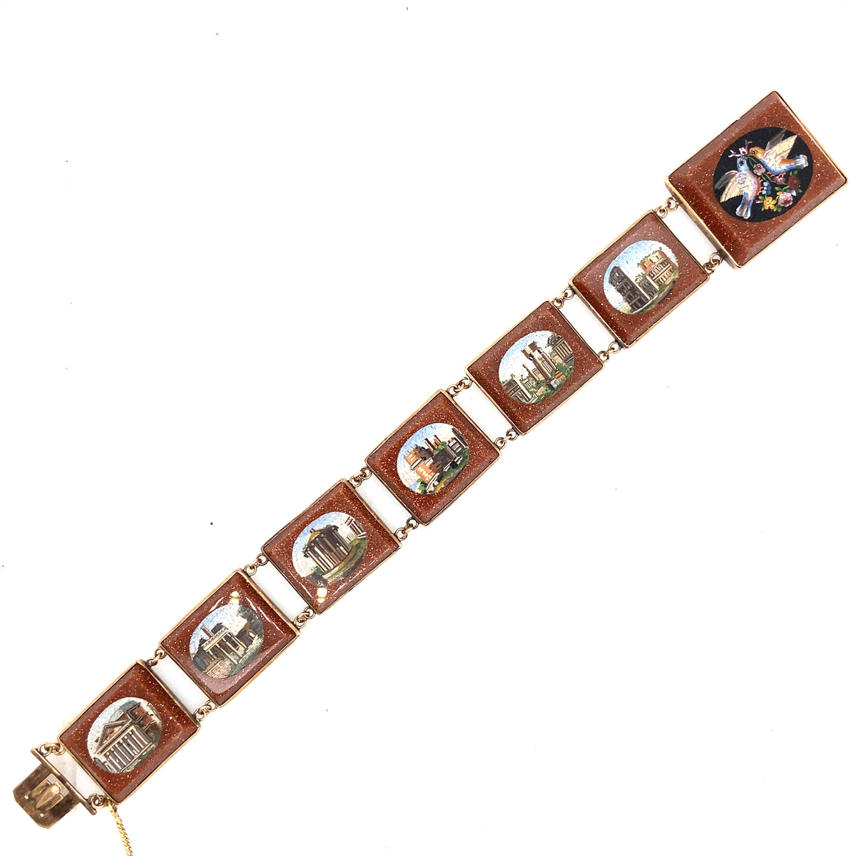 Gold Micromosaic Bracelet