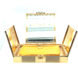 Tiffany gold, diamond sapphire and emerald vanity case