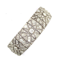 A very fine Art Déco platinum and diamond bracelet. France, 1920 c.a.