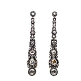 Antique rose-cut diamond earrings