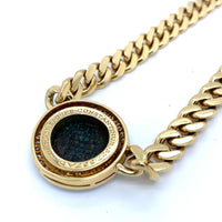 Collana Monete Bulgari in oro, moneta antica e diamanti