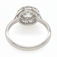 Art Déco platinum and diamond engagement ring
