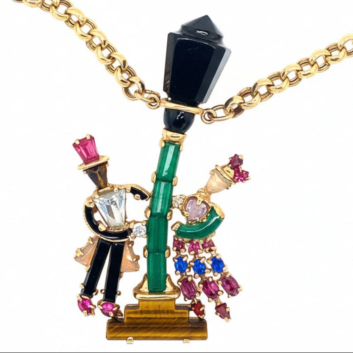 Retro gold Charm necklace, 1940’s