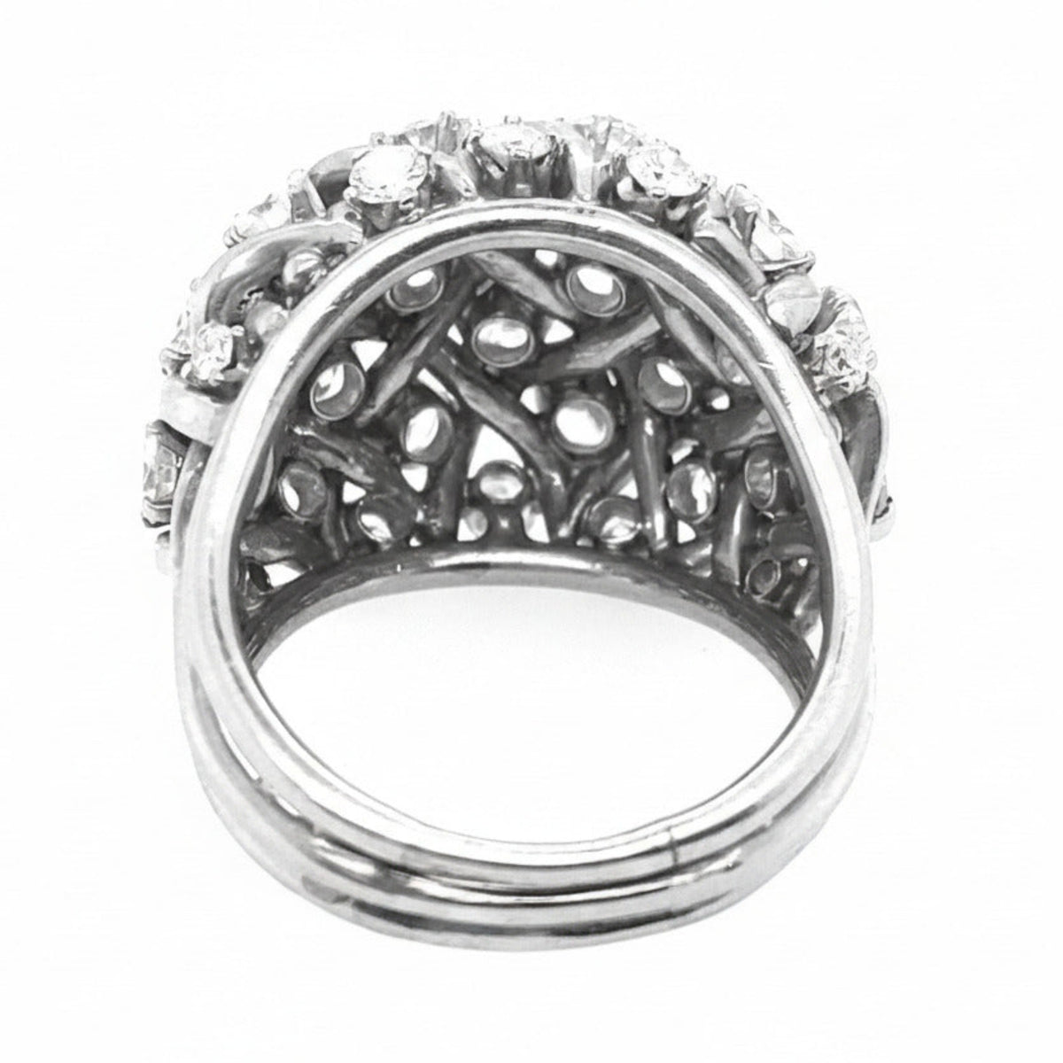 Anello in platino e diamanti 1950