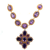 Georgian gold and amethyst necklace