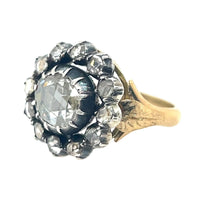 Anello antico con rose di diamante 