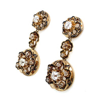 Antique gold and diamond earrings