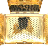 Tiffany gold, diamond sapphire and emerald vanity case