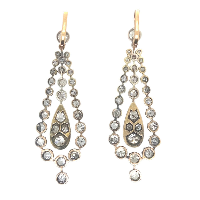 Victorian diamond earrings