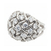 Anello in platino e diamanti 1950