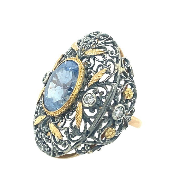 belle Epoque diamond and sapphire ring
