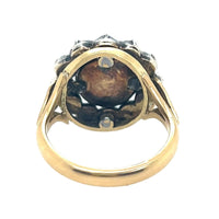 Anello antico con rose di diamante 