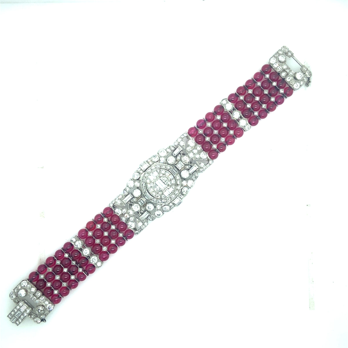 Bracciale per orologio Tissot in platino Art Déco