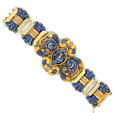 Antique gold enamelled bracelet 1840