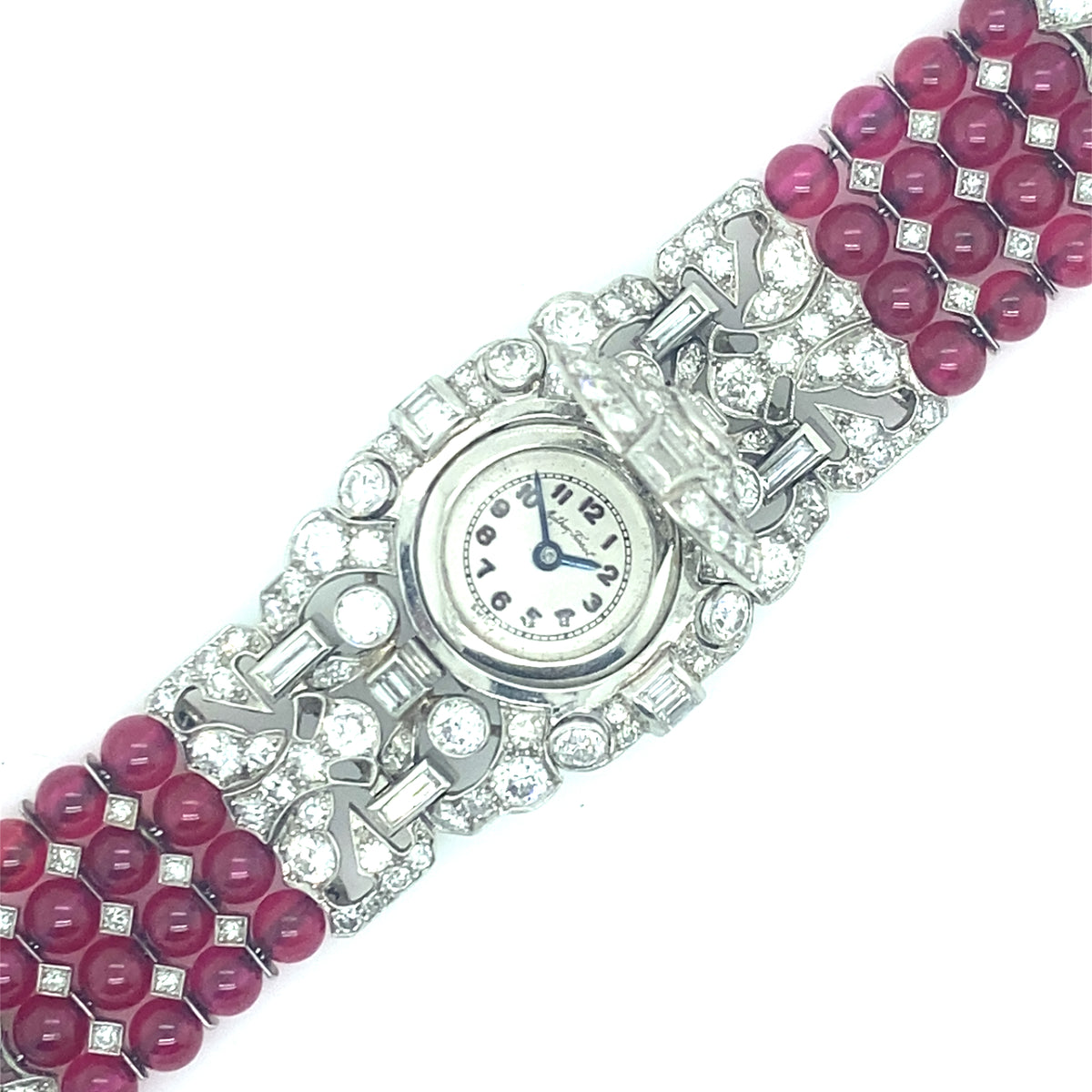 Bracciale per orologio Tissot in platino Art Déco