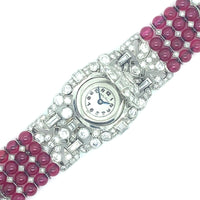 Bracciale per orologio Tissot in platino Art Déco