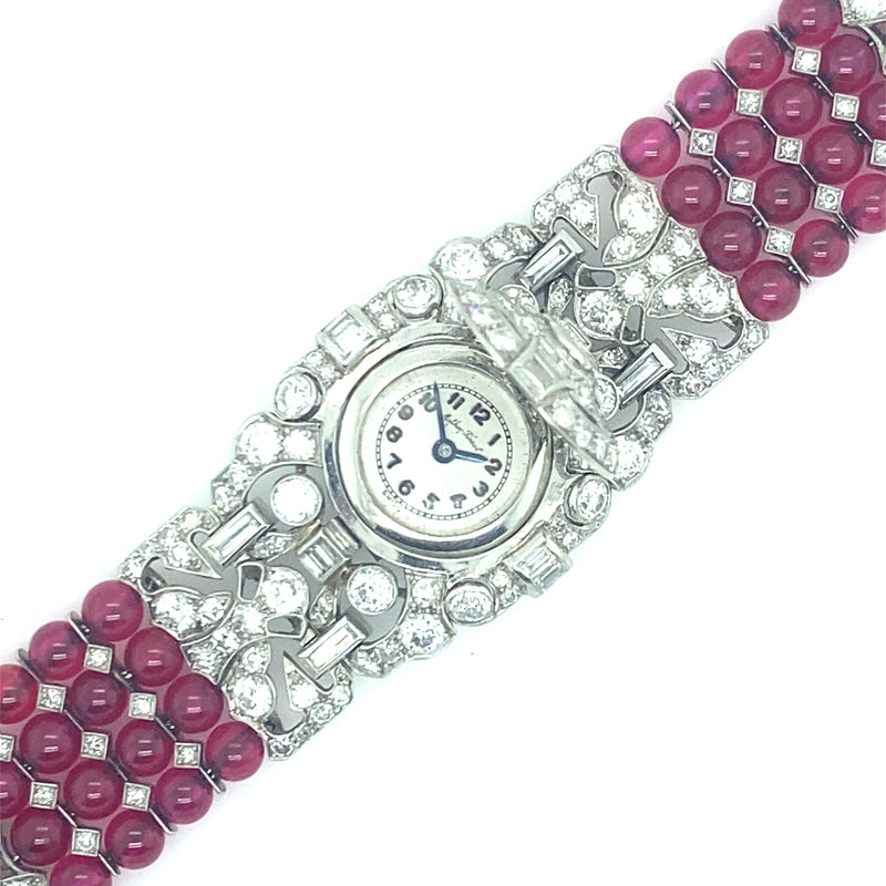 Bracciale per orologio Tissot in platino Art Déco