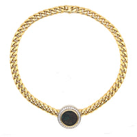 Collana Monete Bulgari in oro, moneta antica e diamanti