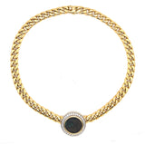 Bulgari gold, ancient coin and diamond Monete necklace