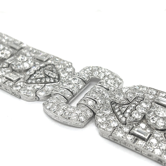 Important French Art Déco diamond bracelet