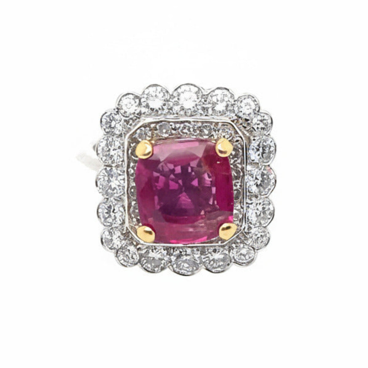 Anello con rubino Burma 1950