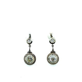 Art Deco platinum and diamond earrings