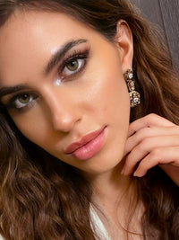 Antique gold and diamond earrings
