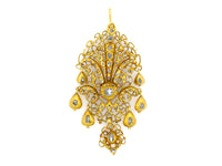 Antique Georgian gold and diamond Demi Parure