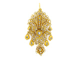 Antique Georgian gold and diamond Demi Parure