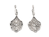 Art Deco platinum and diamond earrings