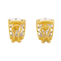 Buccellati, gold and diamond earrings