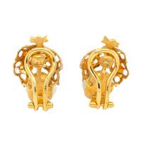 Buccellati, gold diamond and pearl earrings